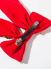 Christmas Crystal Snowflake Bowknot Hair Clip