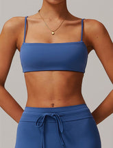 Thin Strap Square Collar Yoga Bra