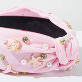 Ocean Element Headband with Diamonds Shells Pearls Starfish
