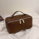 Large PU Leather Travel Cosmetic Bag