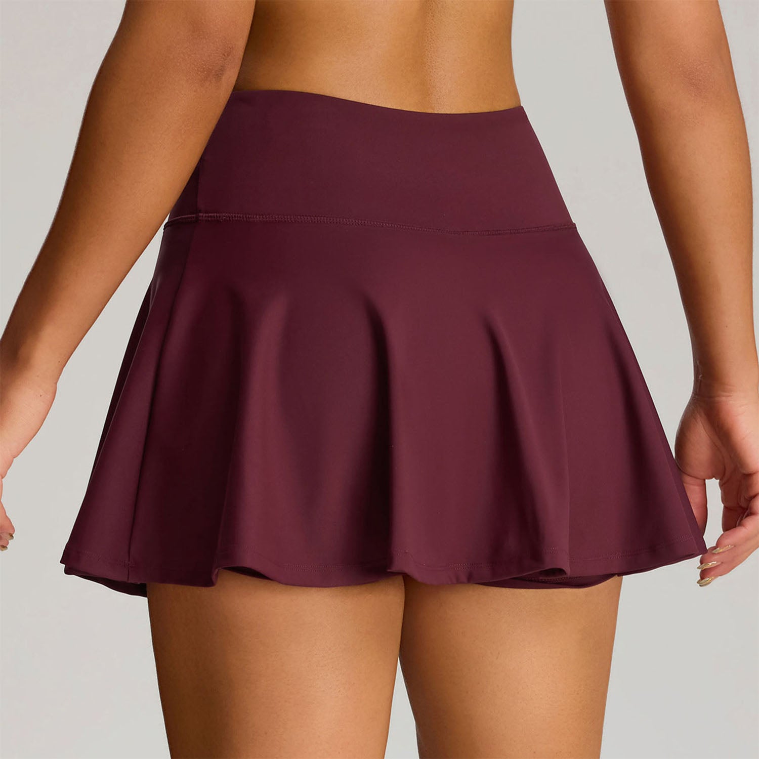 High Waisted Pleated Tennis Skirts with Short and Pocket
