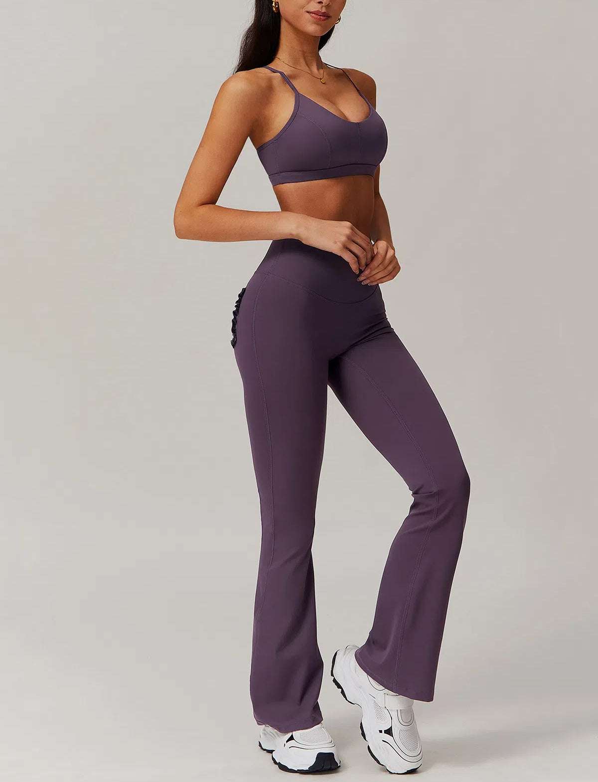 Fashion Yoga Sets With Sports Bra and Flare Pant | Perfect for Workout