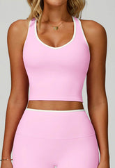V Neckline Racerback Sports Tank Top