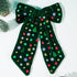 Large Glitter Velvet Christmas Hair Bow Clips