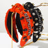 Halloween Skull Twisted Knot Headbands with Rhinestone -
