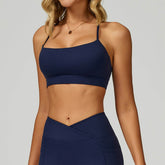 Cross Back Yoga Bra with Removable Chest Pad