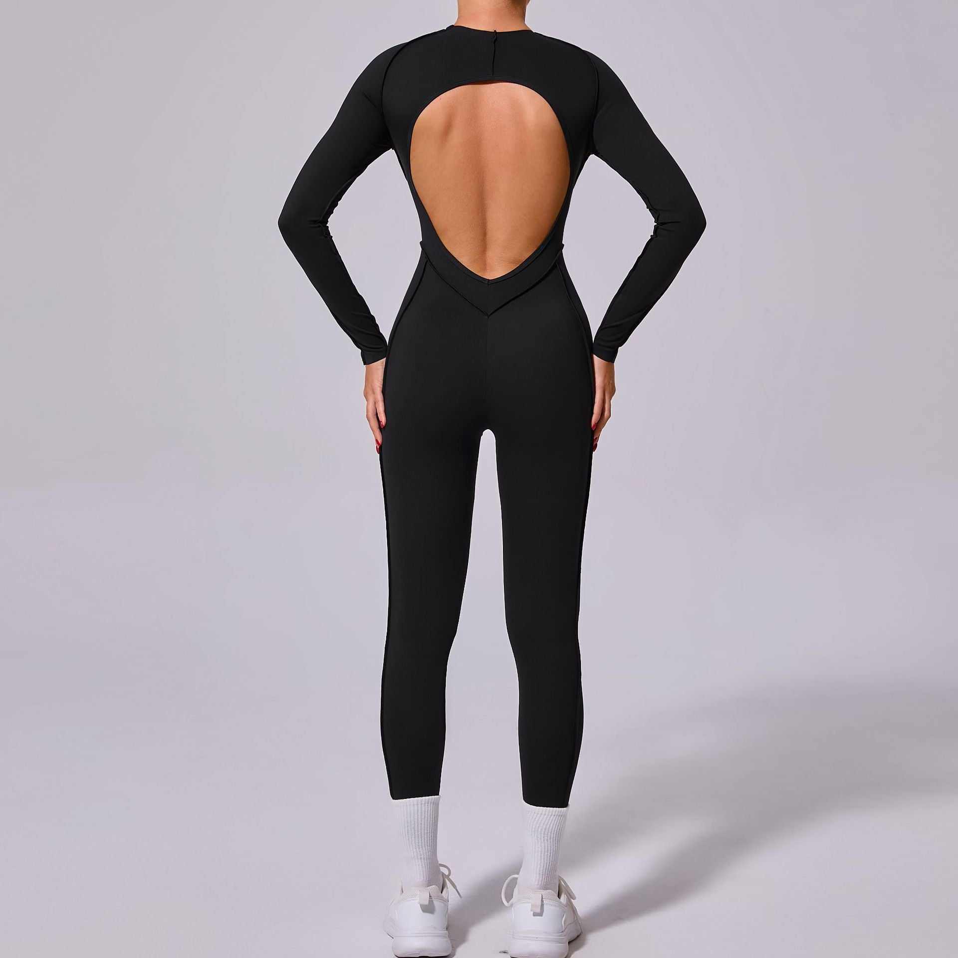 Long Sleeve Backless Yoga Jumpsuits | Embrace Your Workout in Style