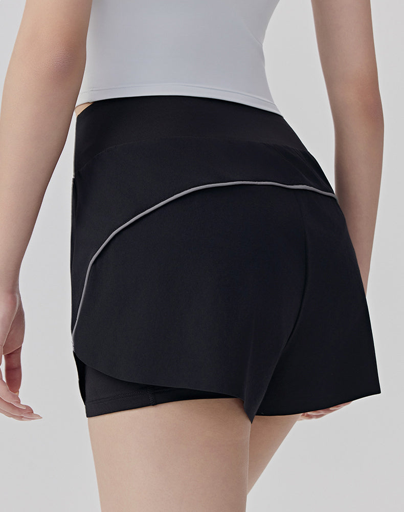 High Waisted Athletic Running Shorts with single Pocket