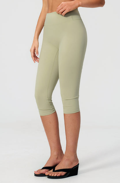 Tummy Control Capri Yoga Leggings