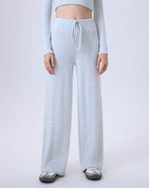 High Waist Wide Leg Pants Lounge Sweatpants with Drawstring