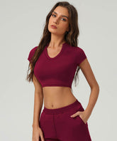 Sport T-Shirt Short Sleeve Crop Tops
