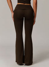 High Waisted Tummy Control Wide Leg Flare Fitness Pants