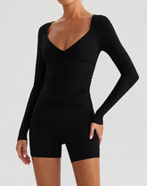 Long Sleeve Slim Fit Tops Fall T-Shirt with Thumb Holes