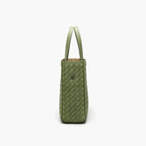 Solid Color Braided Woven Tote Bag