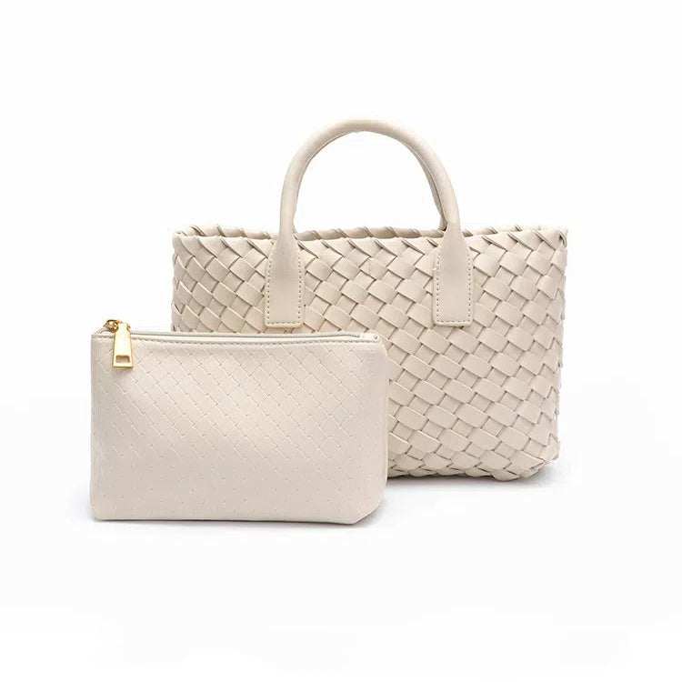 Trendy Woven Handbags with Pouch | Stylish &amp; Convenient Accessory