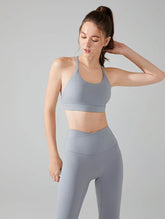 Cross Spaghetti Straps Sports Bra with Removable Chest Pad