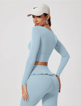 Long Sleeve Crop Sports T-Shirt