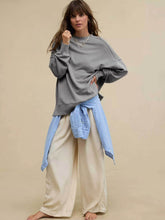 Long Sleeve Loose Crew Neck Sweatshirts