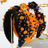 Halloween Pearl Knotted Headband with Pumpkin and Ghost -