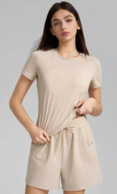 Solid Color Short Sleeve Sports T-Shirt