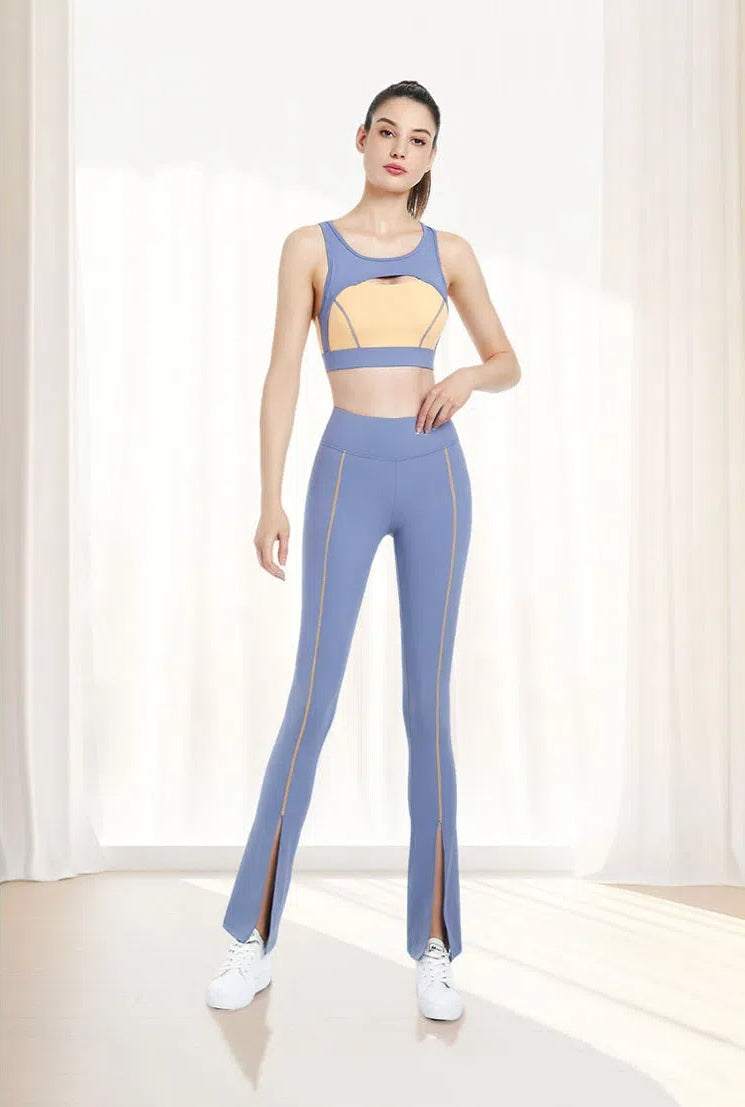 Yoga Sets with Bra and Flare Pant | Perfect for Fitness or Casual Wear