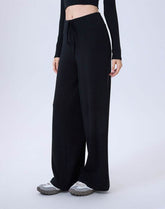 High Waist Wide Leg Pants Lounge Sweatpants with Drawstring