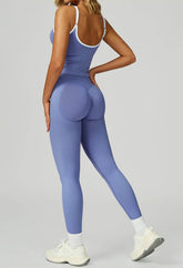 Sport Set with Color Block Tank Top and Legging