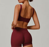 Square Neck Sports Bras Athletic Tops