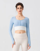 Cropped Button Cardigan Long Sleeve Casual Soft Knit