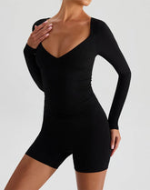 Long Sleeve Slim Fit Tops Fall T-Shirt with Thumb Holes