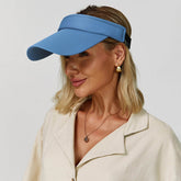 Wide Brim Sports Visor Hats Adjustable Empty Top Cap