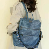 Retro Large Capacity PU Leather Backpack