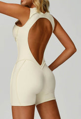 Sleeveless Backless Yoga One Piece Jumpsuits