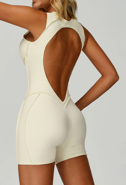 Sleeveless Backless Yoga One Piece Jumpsuits