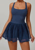 Puffy Tennis Dress with Short and Pocket