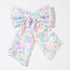 Glitter Hair Bow Clip Sequin Hair Accessories with Long Tail