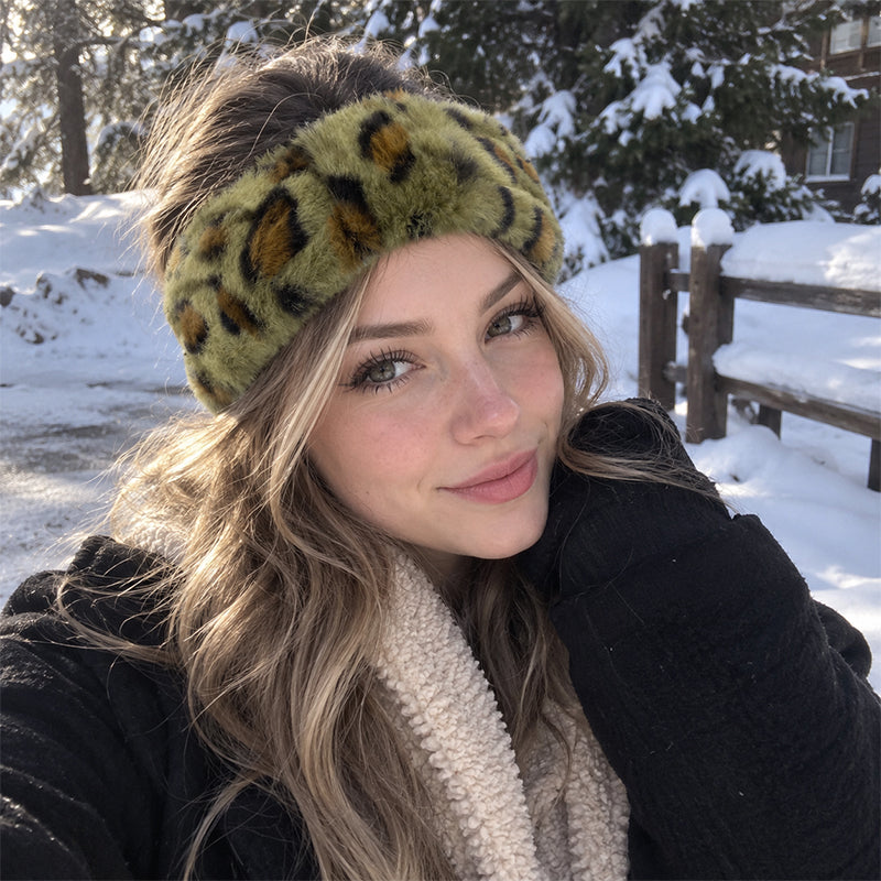 Plush Winter Hairband Yoga Fuzzy Headwrap