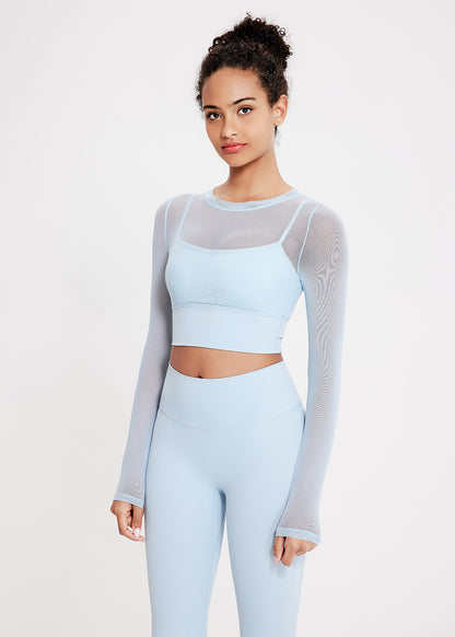 Mesh Long Sleeve Workout T-Shirt