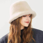 Fluffy Faux Fur Bucket Hats