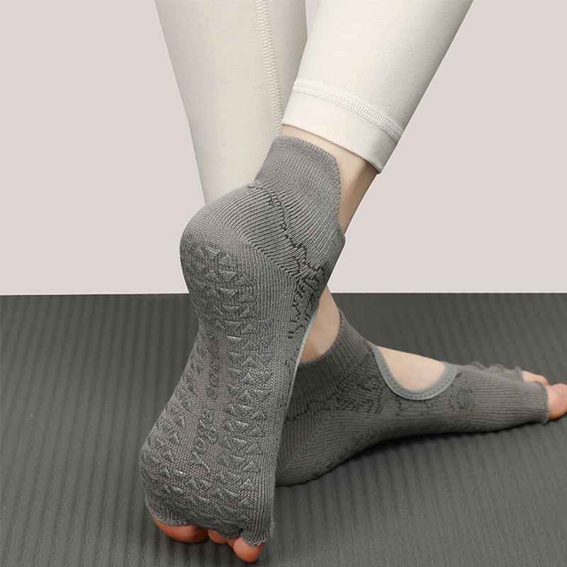 Grip Short Athletic Socks Non-Slip Five-Toe Yoga Socks