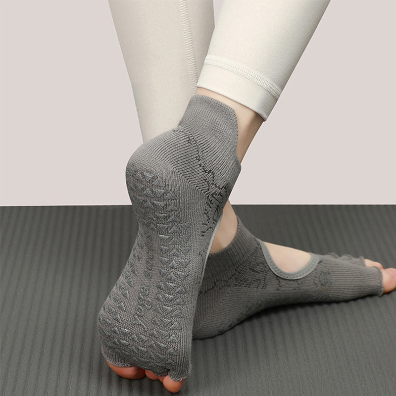 Grip Short Athletic Socks Non-Slip Five-Toe Yoga Socks
