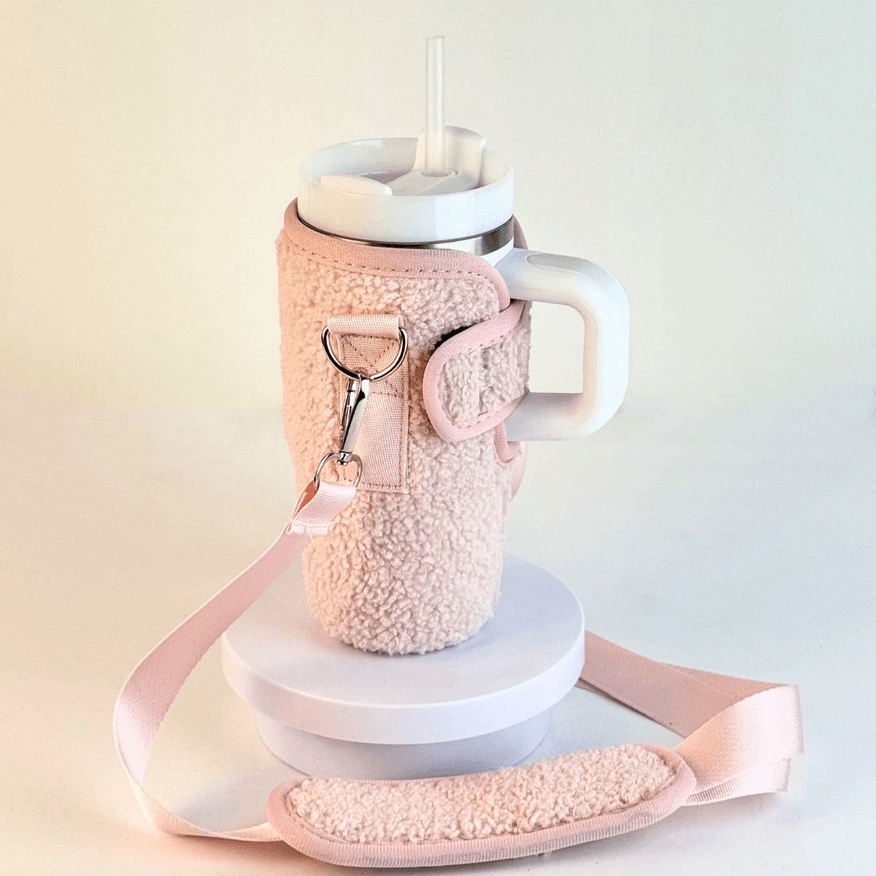 Teddy Velvet 20oz Tumbler Carry Case Neoprene Bottle Sleeve