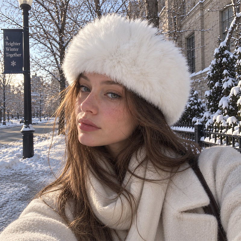 Faux Fur Headband Winter Ear Warmer Accessory