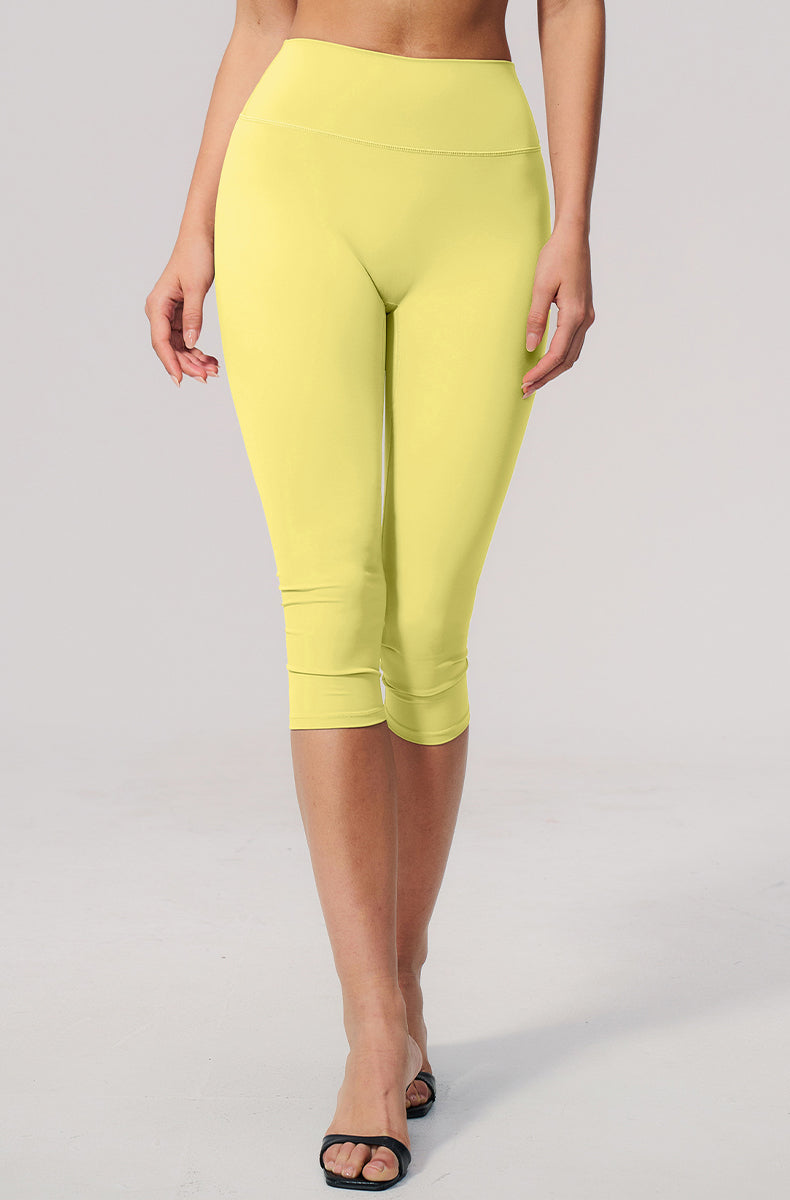 Tummy Control High Waisted Capri Yoga Leggings