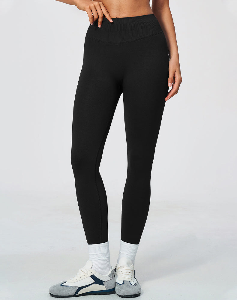 Ribbed High Waisted Seamless Workout Leggings