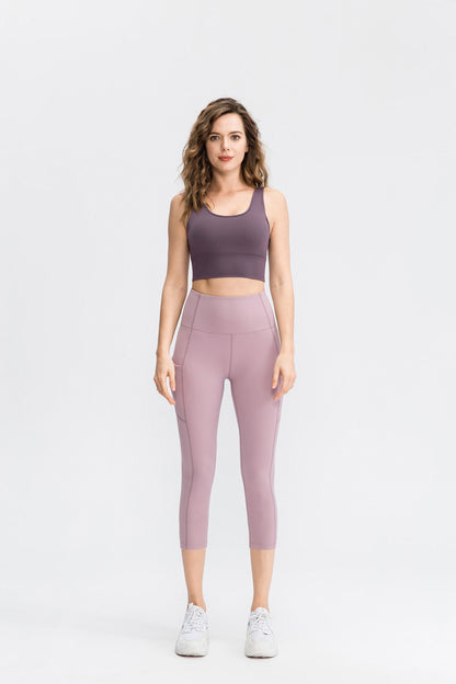 High-Waisted Capri With Pockets