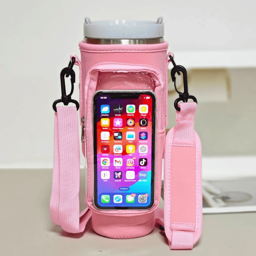 PVC Stanley Water Bottle Carrier Bag for 40oz