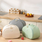 Portable PU Insulated Lunch Bag Carriers Cooler Handbag