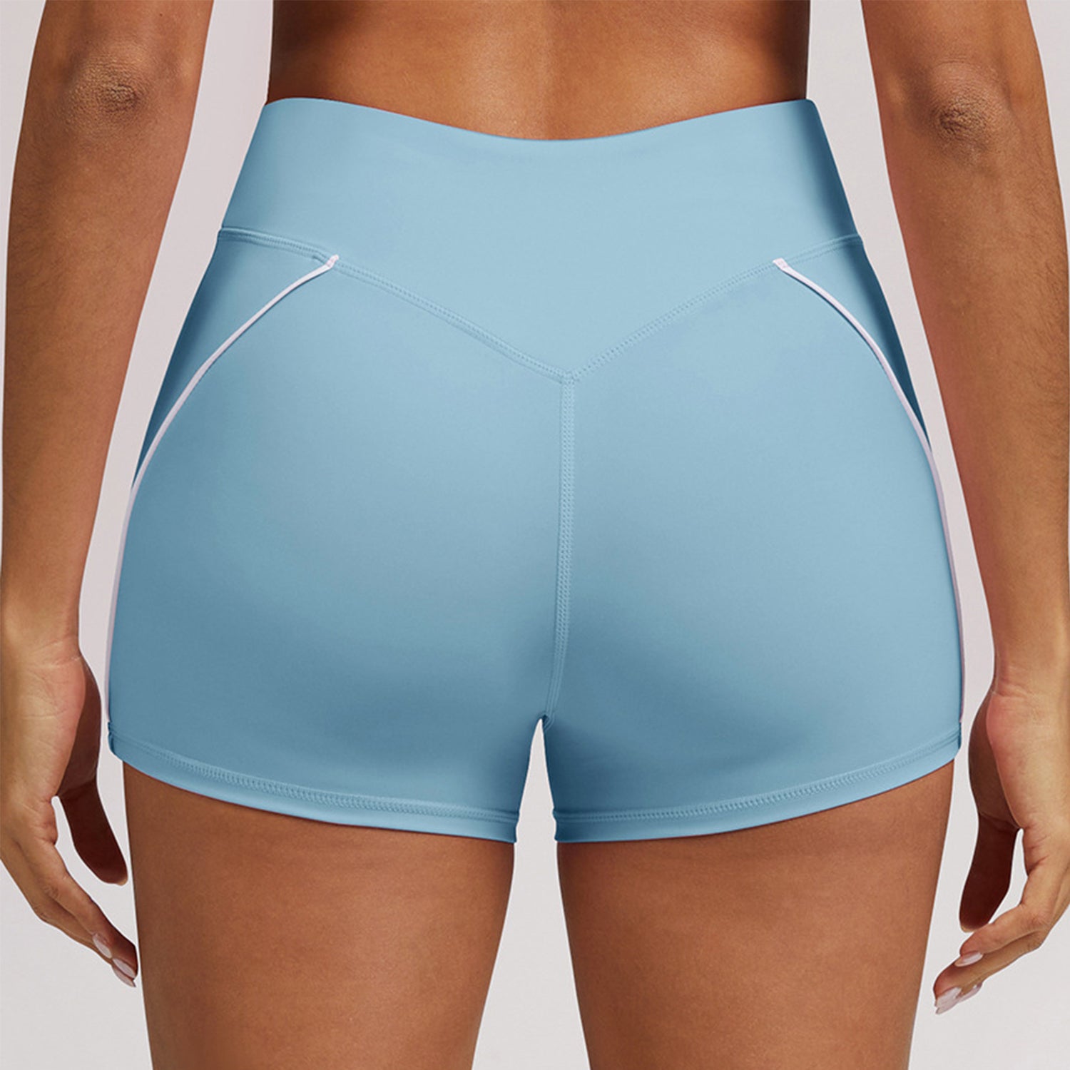 Twisted Knot Biker Shorts Tummy Control Athletic Short