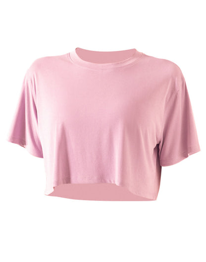 Drop Shoulders Crop Top Oversized Short Sleeve T-Shirts